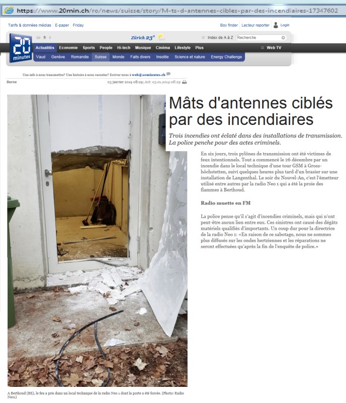 Attentat antenne berne